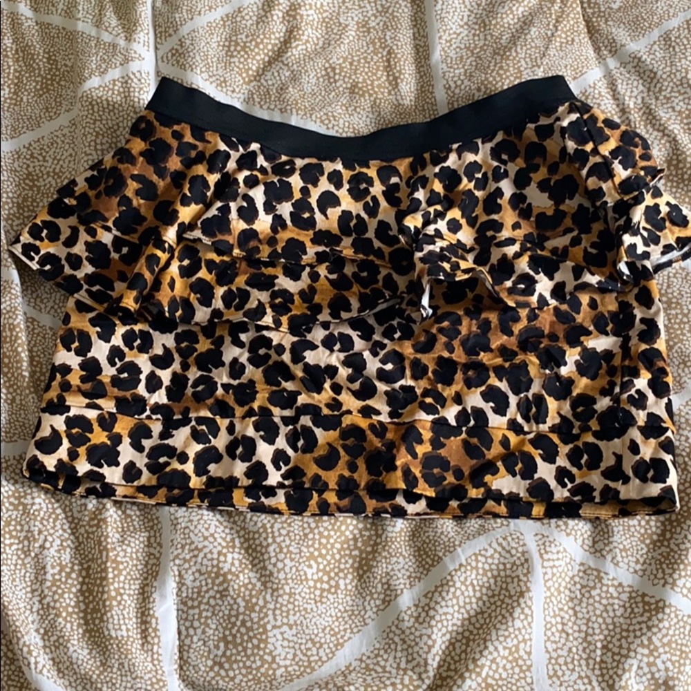 Mini Leopard Skirt